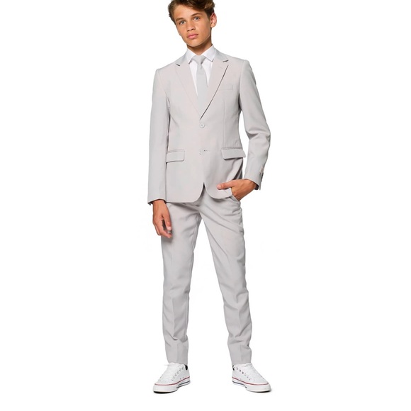 Opposuits Light Gray Big Kids Suit - Picture 2 of 2